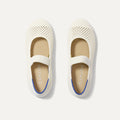 The Kids Mary Jane - White Open-Knit