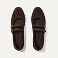 The Double Buckle Mary Jane - Chocolate Mesh