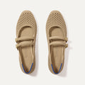 The Double Buckle Mary Jane - Dune Mesh