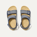 The Kids Double Strap Sandal - Sailor Stripes