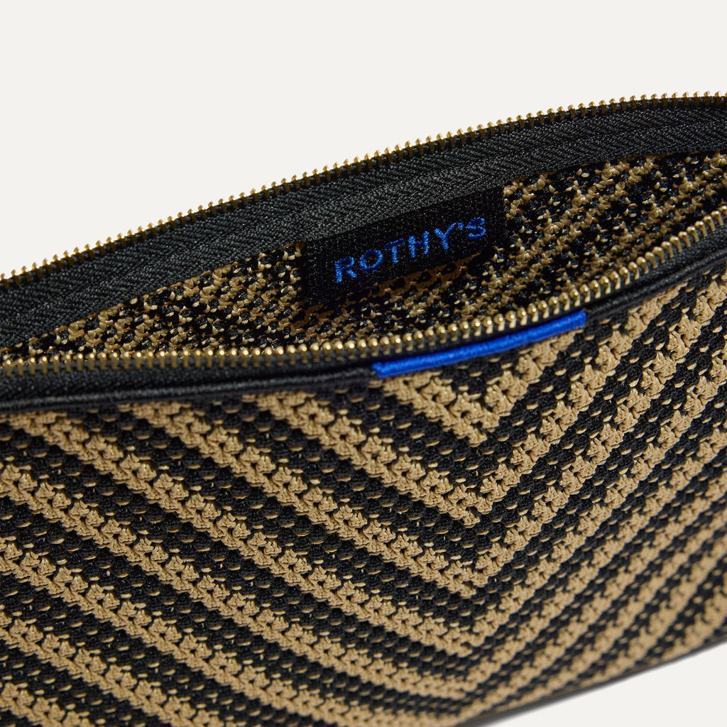 The Convertible Clutch - Toffee Chevron