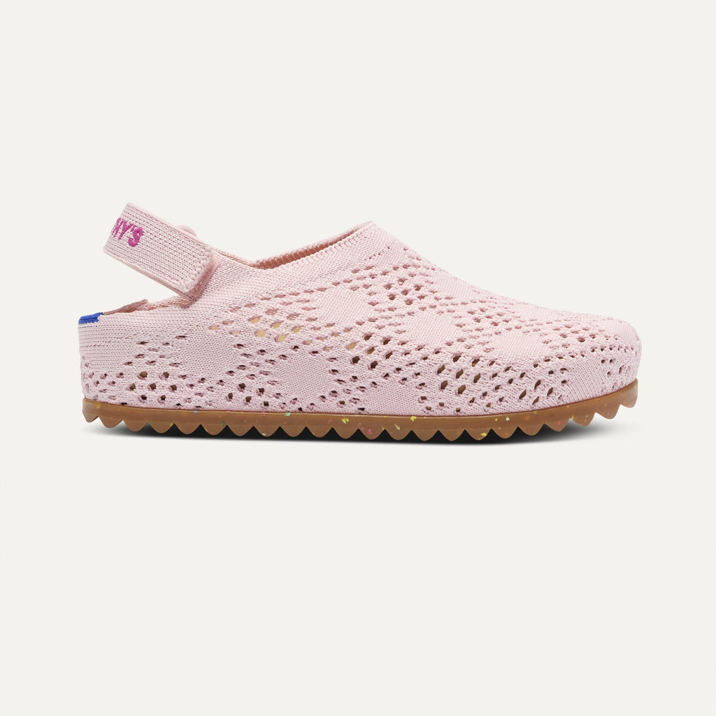 The Kids Clog - Pink Crochet