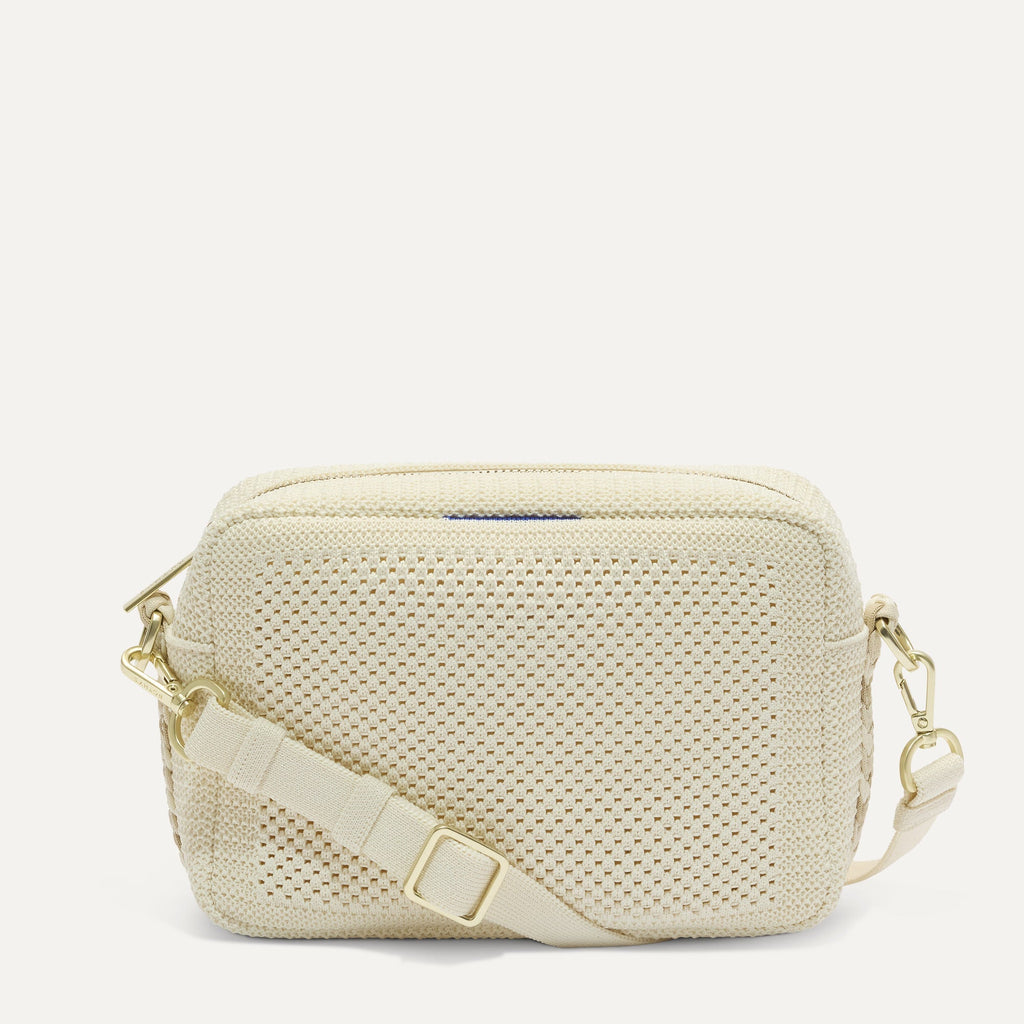 The Crossbody Camera Bag - Cream Twist Open-Knit