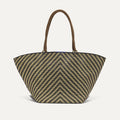 The Summer Tote - Toffee Chevron